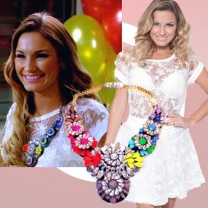 Vintage Style Statement Chokar Necklace Multicolored Stones Absolutely Dazzling